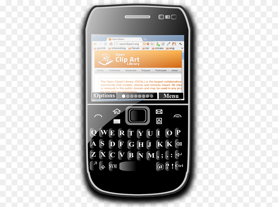 Blackberry Mobile Transparent Clipart Gratis, Electronics, Mobile Phone, Phone, Texting Png Image
