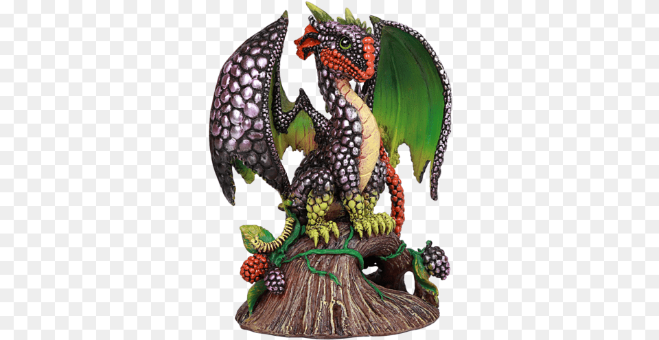 Blackberry Pattern Dragon Scales Statue By Stanley Figurine Png
