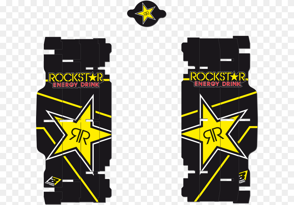 Blackbird Racing Rad Louver Stickers Rockstar Energy Rockstar Energy Drink, Symbol, Star Symbol, Dynamite, Weapon Png