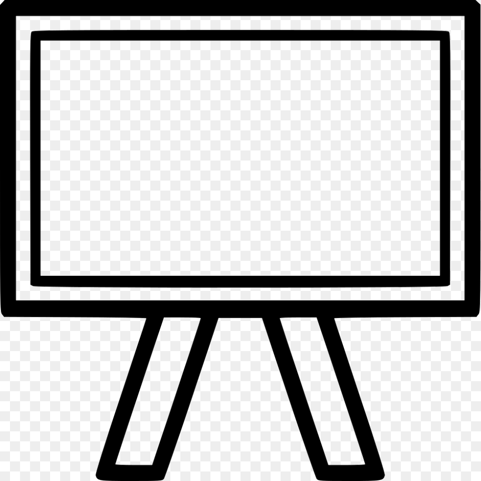Blackboard Comments Outline Picture Of Black Board, Electronics, Screen, White Board Free Png