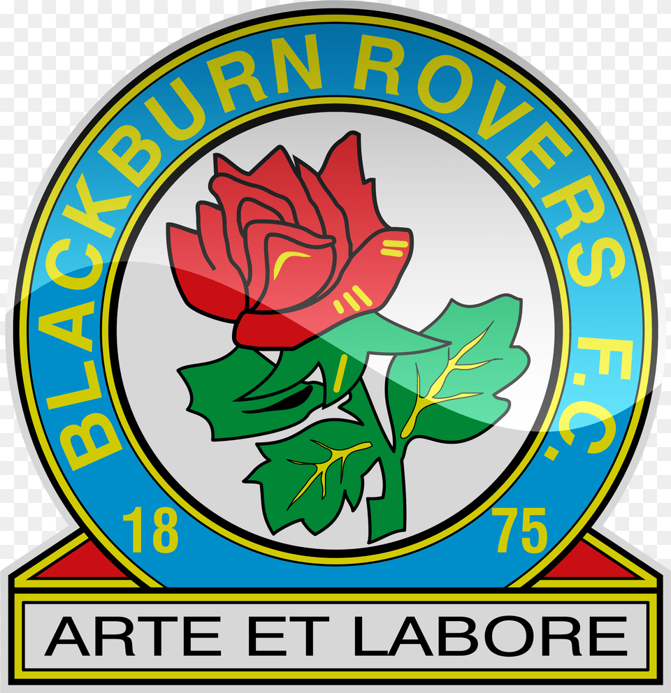 Blackburn Rovers Fc Hd Logo Football Logos Blackburn Rovers Logo, Leaf, Plant, Emblem, Symbol Png