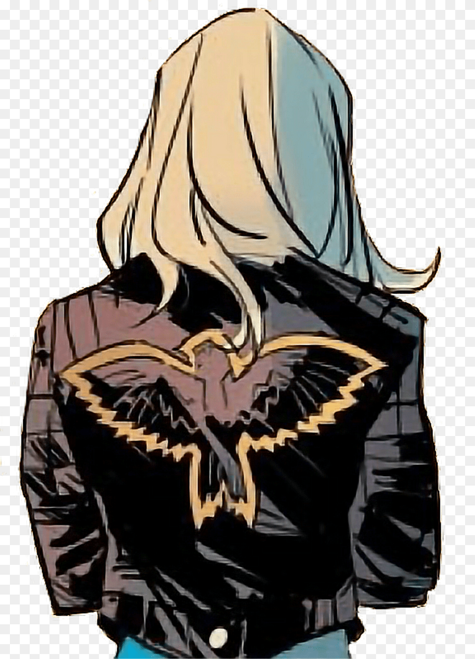 Blackcanary Sticker Download Hoodie, Book, Comics, Publication, Adult Free Png