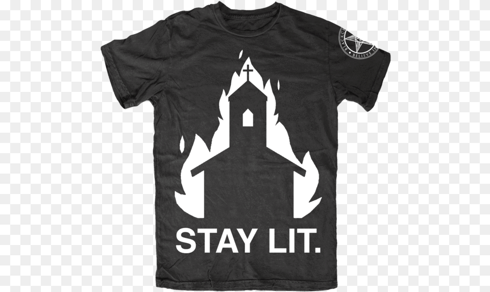 Blackcraft Cult Stay Lit, Clothing, T-shirt, Shirt, Electronics Png Image