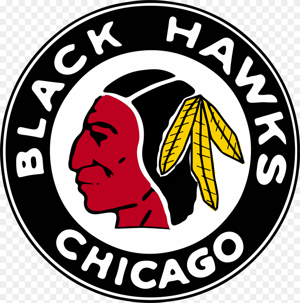Blackhawks Original Logo, Leaf, Plant, Emblem, Face Png Image