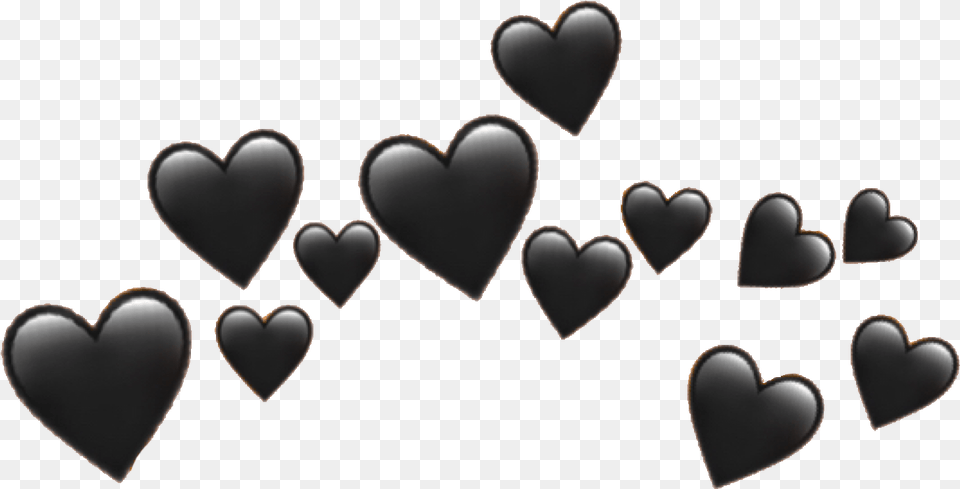 Blackheart Black Heart Heartcrown Emoji Aesthetic Tumblr Purple Heart Emoji Transparent, Appliance, Ceiling Fan, Device, Electrical Device Png Image