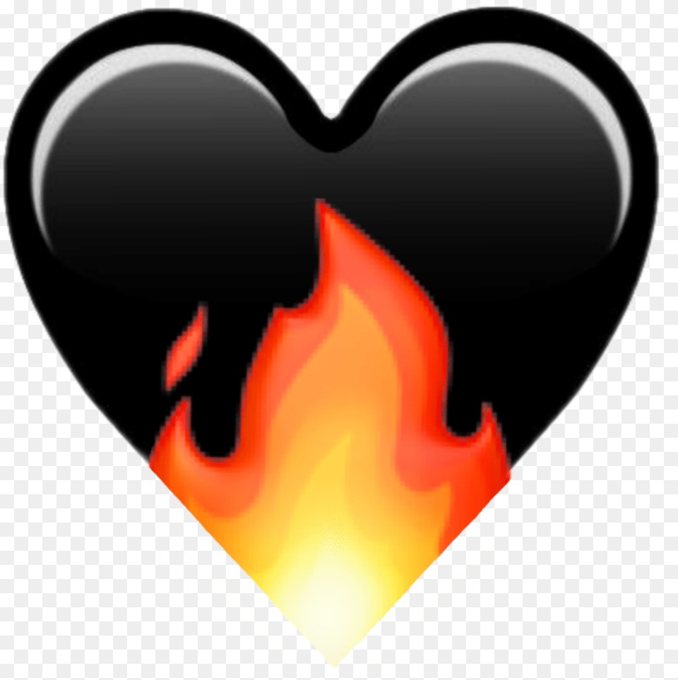 Blackheart Heart Heartfire Fire Heart, Flame, Smoke Pipe Free Transparent Png