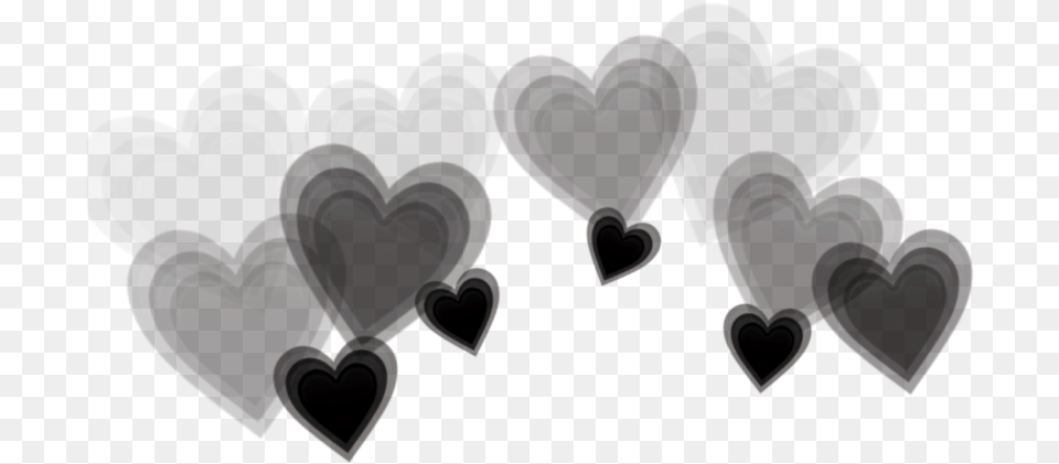 Blackhearts Blackheart Black Hearts Heart Crown Good Morning With Hearts Free Transparent Png