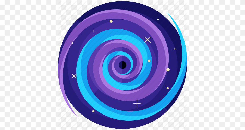 Blackhole Miscellaneous Space Star Swirl Icon, Spiral, Nature, Night, Outdoors Png Image