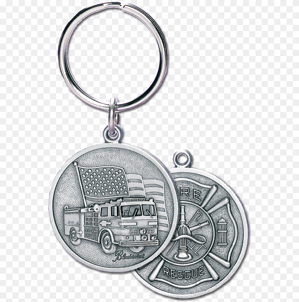 Blackinton J173 2 Sided Round Fire Department Keychain Keychain, Accessories, Earring, Jewelry, Locket Png Image