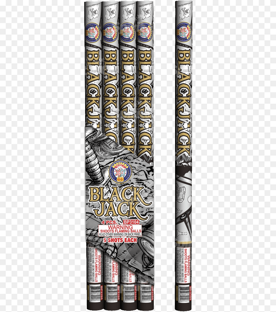 Blackjack Roman Candle, Tin, Can Png