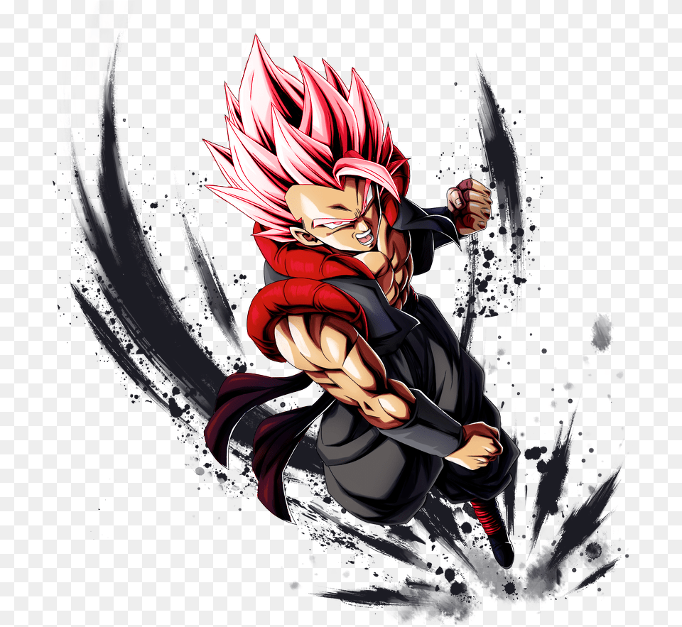 Blackkarot Version Of Kaioken Goku Gogeta Dragon Ball Legends, Book, Comics, Publication, Person Png Image