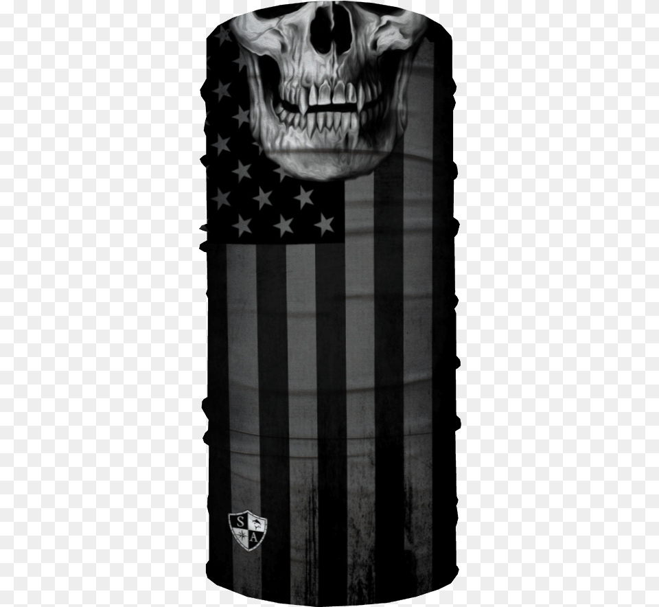 Blackout American Flag Skull Flag Of The United States, Logo, Person Free Transparent Png