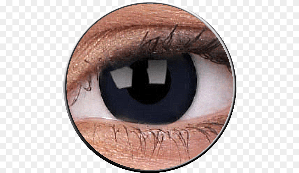 Blackout Contact Lenses Black Colors, Contact Lens, Person, Photography Free Png