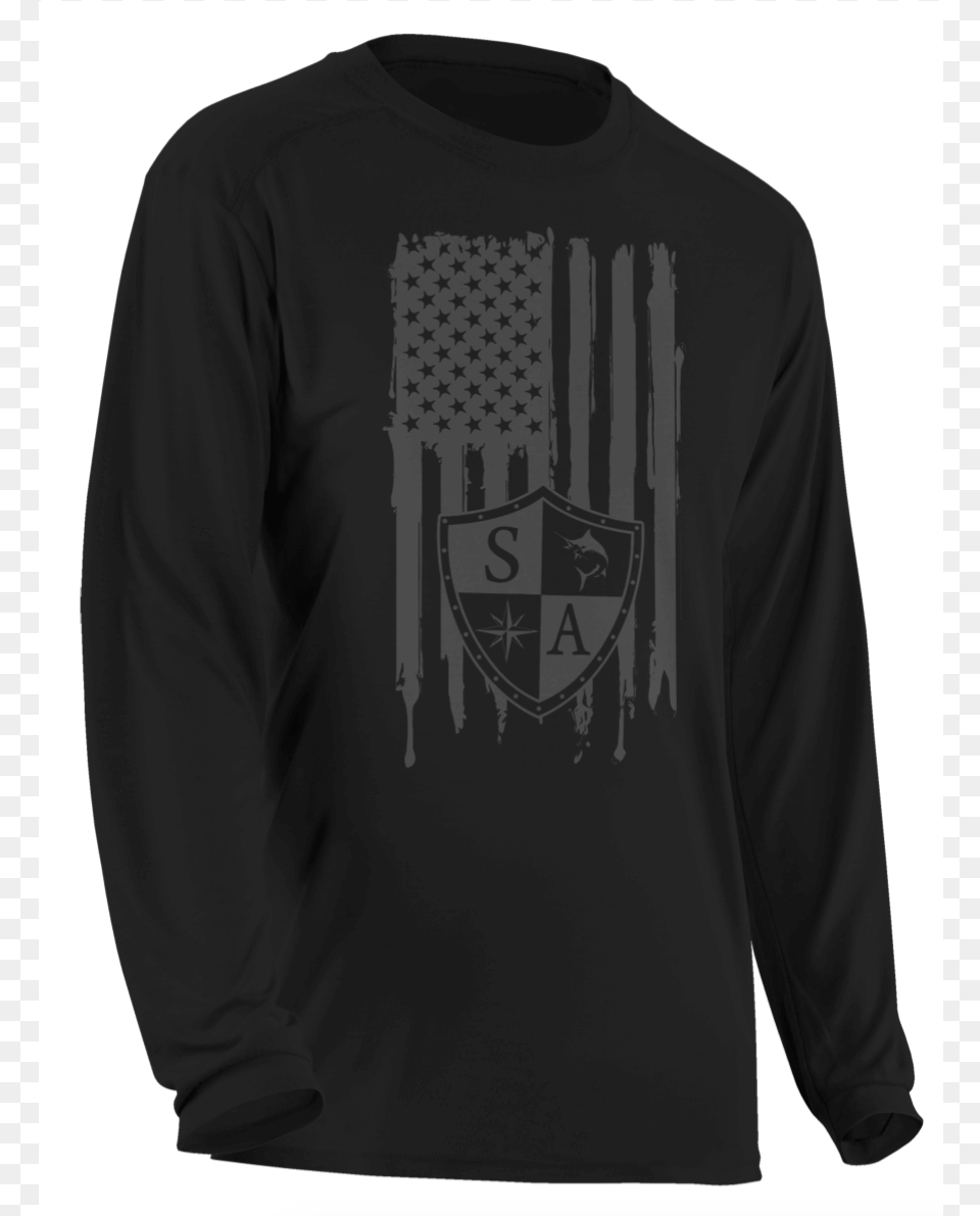 Blackout Long Sleeve Cotton Long Sleeved T Shirt, Clothing, Long Sleeve, T-shirt, Coat Free Png Download