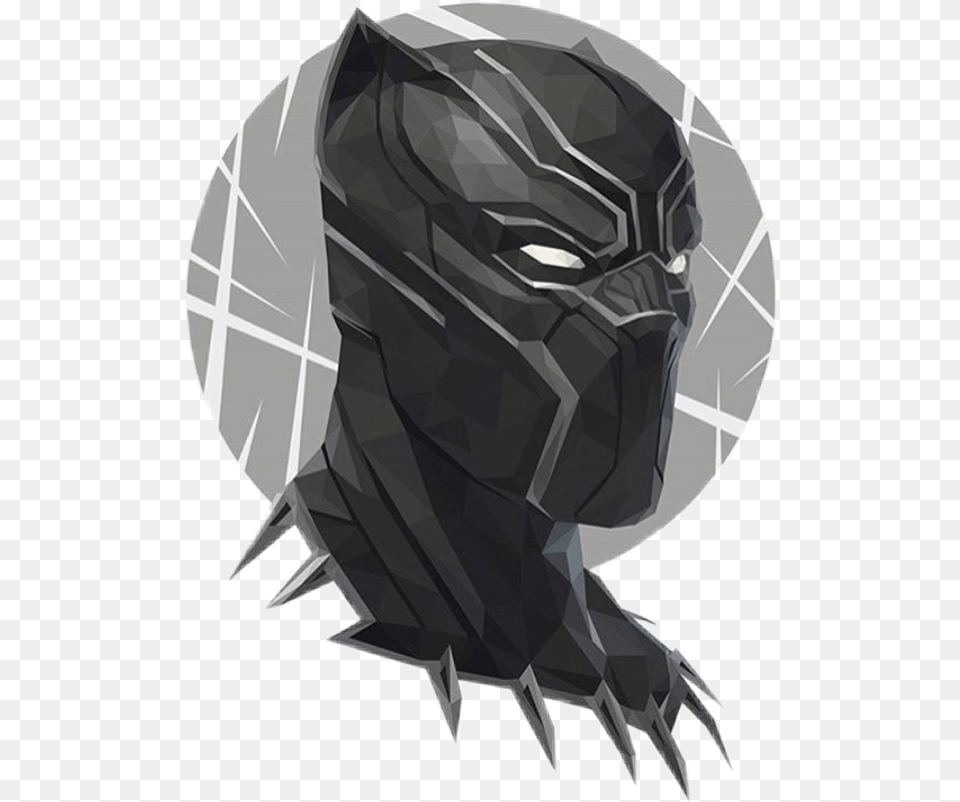 Blackpanther Marvel Superhero Superheroes Black Panther Helmet, Crash Helmet, Person Free Png Download