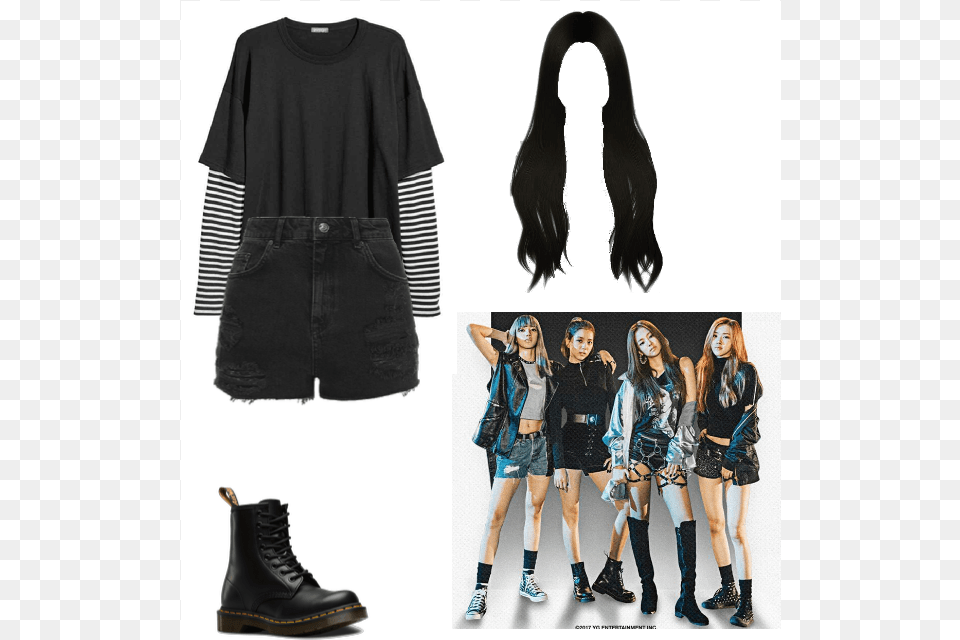 Blackpink 5th Member Blackpink Whistle Mv Outfits, Female, Teen, Clothing, Shorts Free Transparent Png