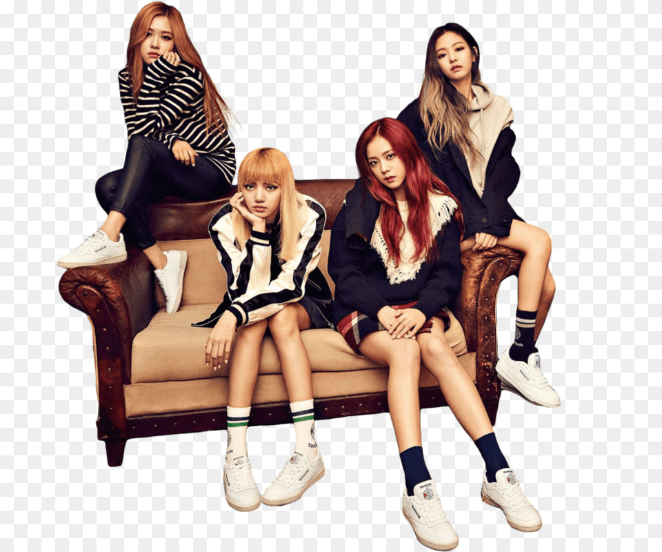 Blackpink 7 Image Transparent Blackpink, Adult, Teen, Shoe, Person Free Png Download