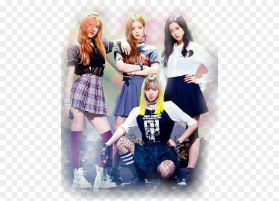 Blackpink Jennie Blackpink Lisa Blackpink Jisoo Blackpink Inkigayo Pd Note, Skirt, Clothing, Costume, Person Free Png