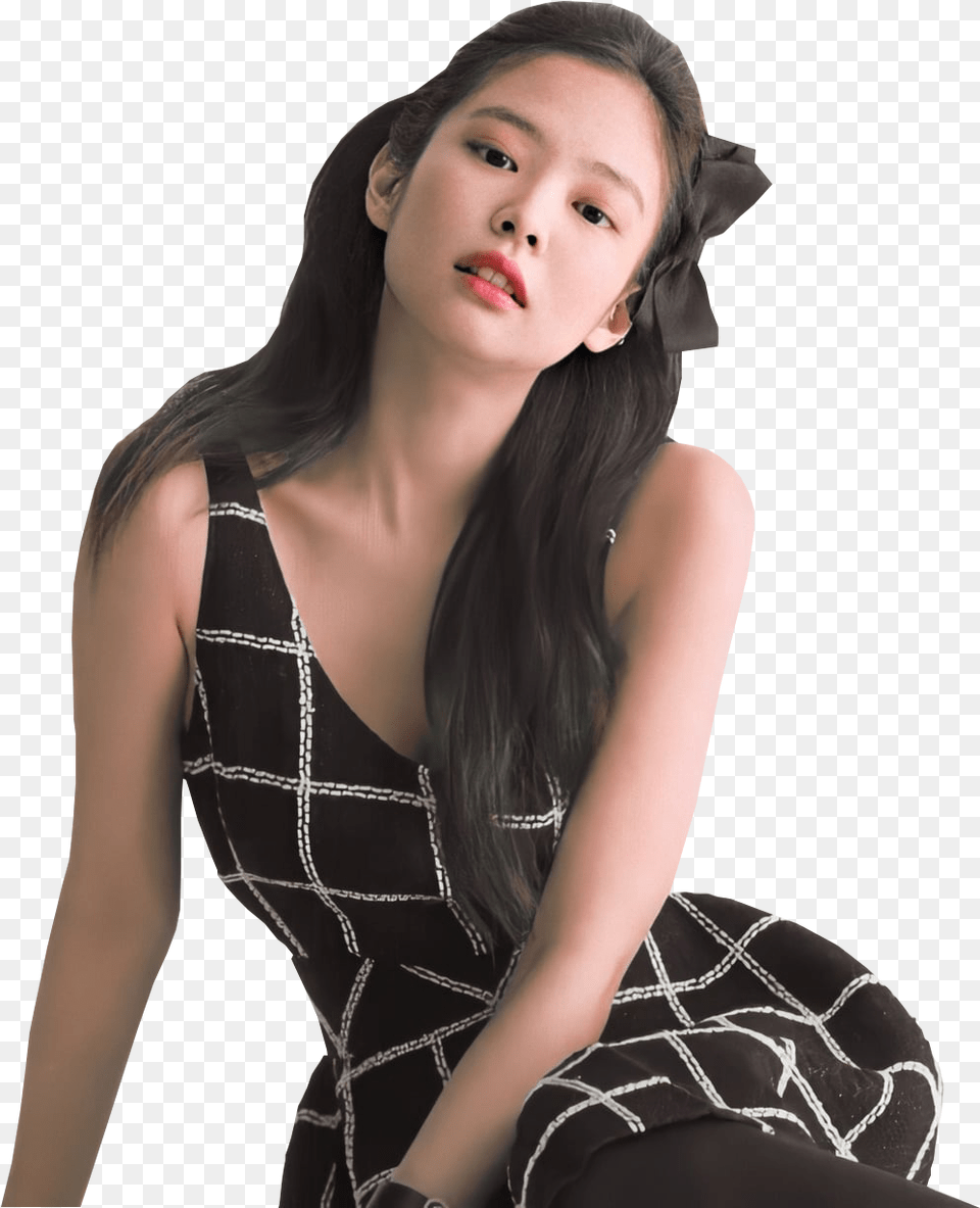 Blackpink Jennie Shared Jennie Vogue Korea 2020, Head, Clothing, Dress, Face Free Transparent Png