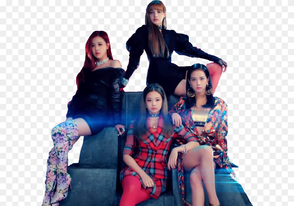 Blackpink Lalisa Lisa Jennie Jenniekim Kimjisoo Blackpink Hd, Adult, Person, Woman, Female Png Image