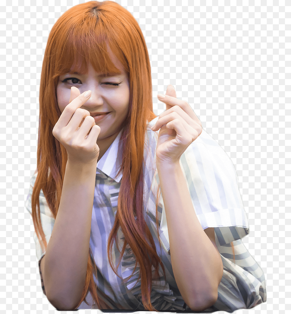 Blackpink Lisamanoban Kpop Stickers Lisa Lisa Blackpink Cute Sticker, Body Part, Photography, Finger, Hand Free Png Download