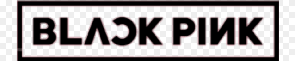 Blackpink Logo Sticker, Text, License Plate, Transportation, Vehicle Png Image