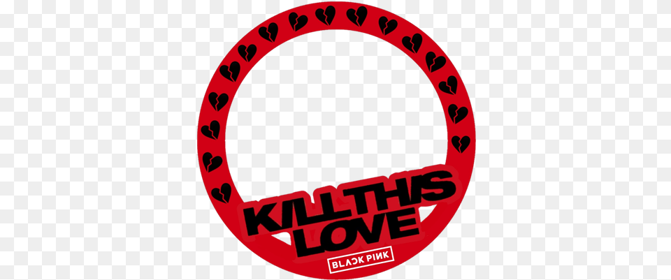 Blackpink U0027kill This Loveu0027 Support Campaign Twibbon Kill This Love Blackpink, Sticker, Logo, Ammunition, Grenade Png Image