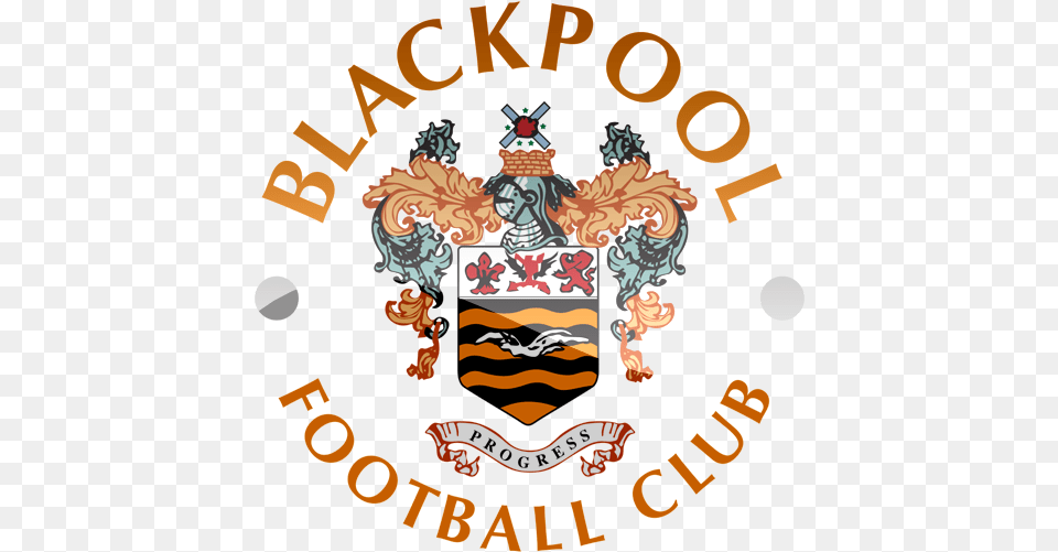Blackpool Fc Football Logo Blackpool Fc Logo, Emblem, Symbol, Baby, Person Free Png