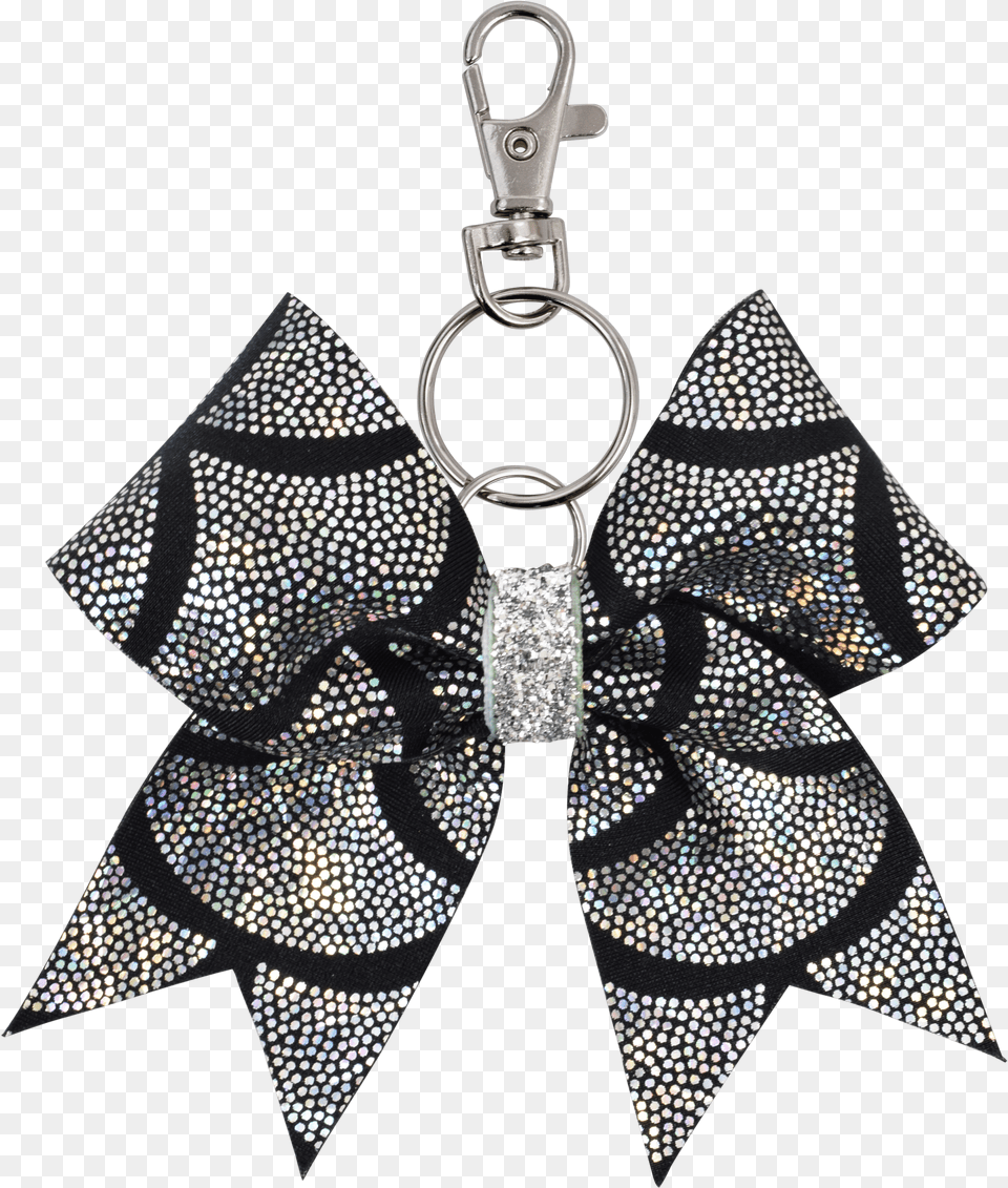 Blacksilver Mermaid Scales I Love Cheer Bow Keyring Nfinity Athletic Corporation, Accessories, Earring, Jewelry, Formal Wear Png