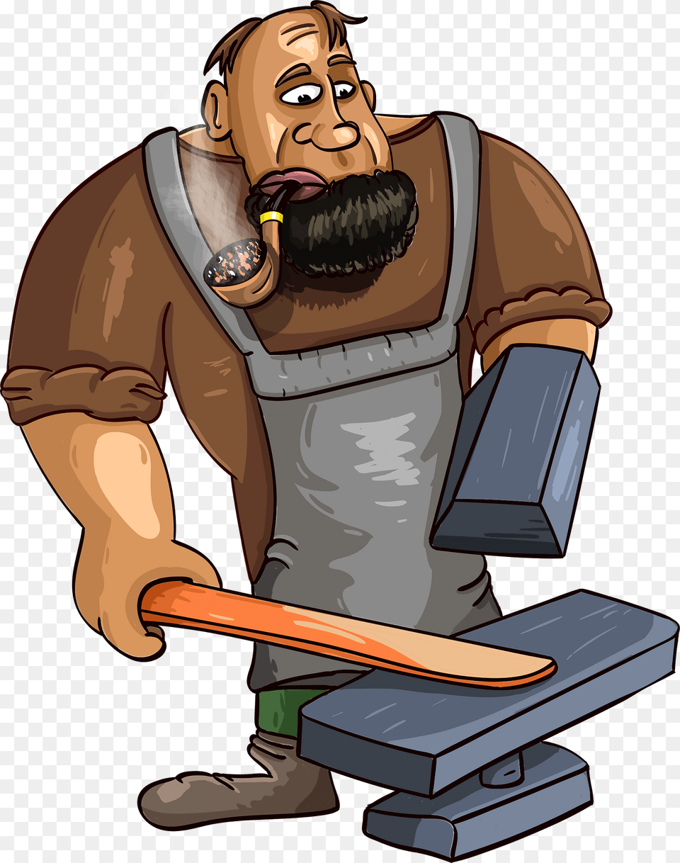 Blacksmith Clipart, Cleaning, Person, Adult, Male Free Png Download