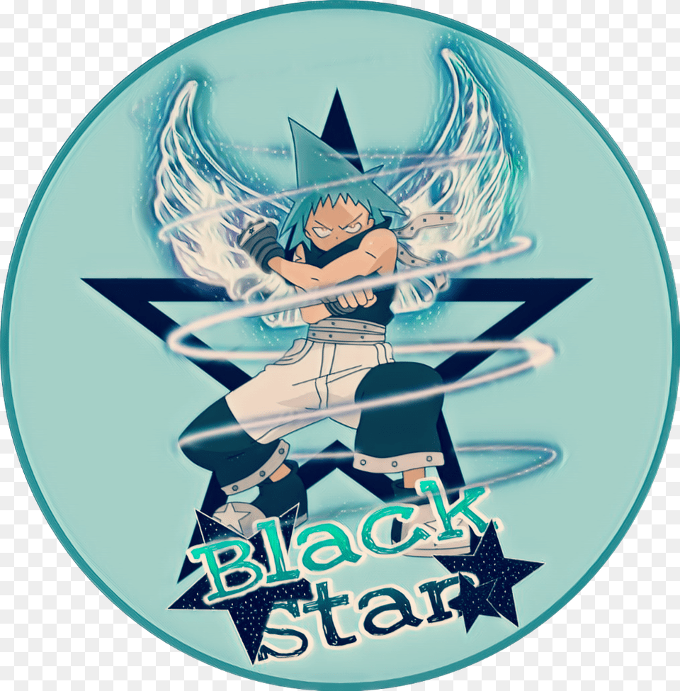 Blackstar Souleater Anime Animecharater Cartoon, Book, Comics, Publication, Person Free Png