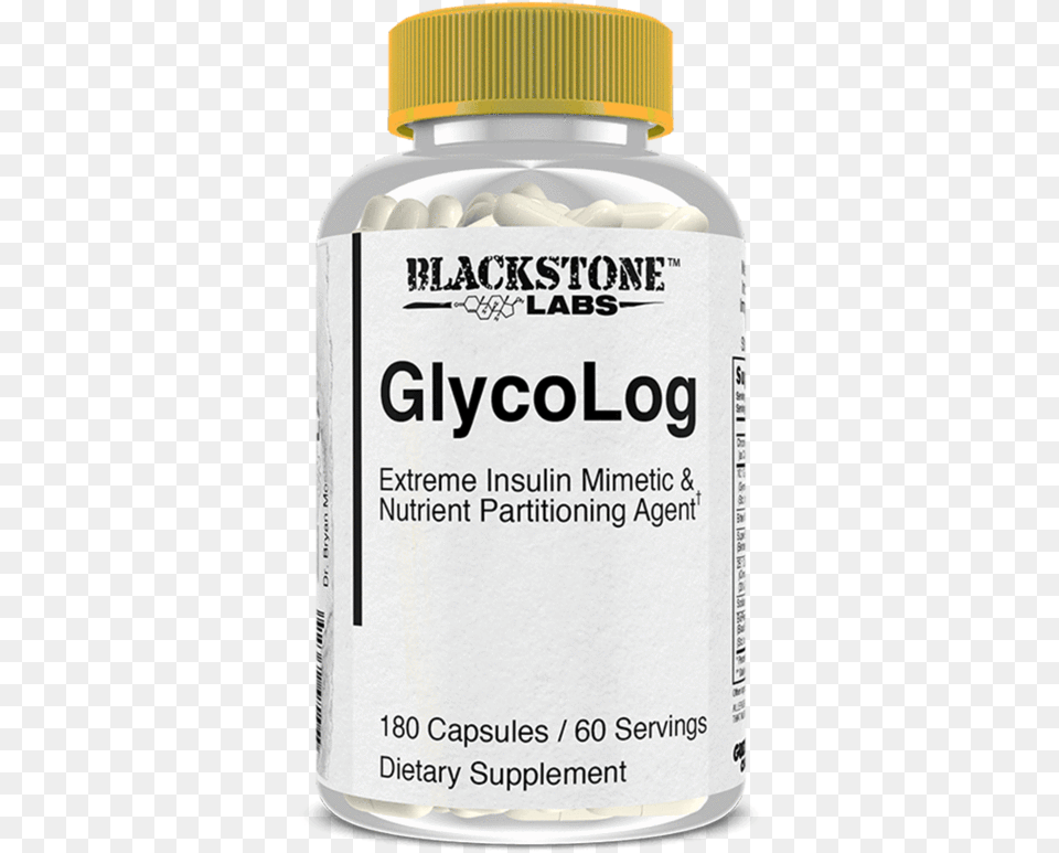 Blackstone Labs Glycolog Nutrient Partitioning Agent Blackstone Labs Glycolog 180 Capsules, Medication, Bottle, Shaker Png