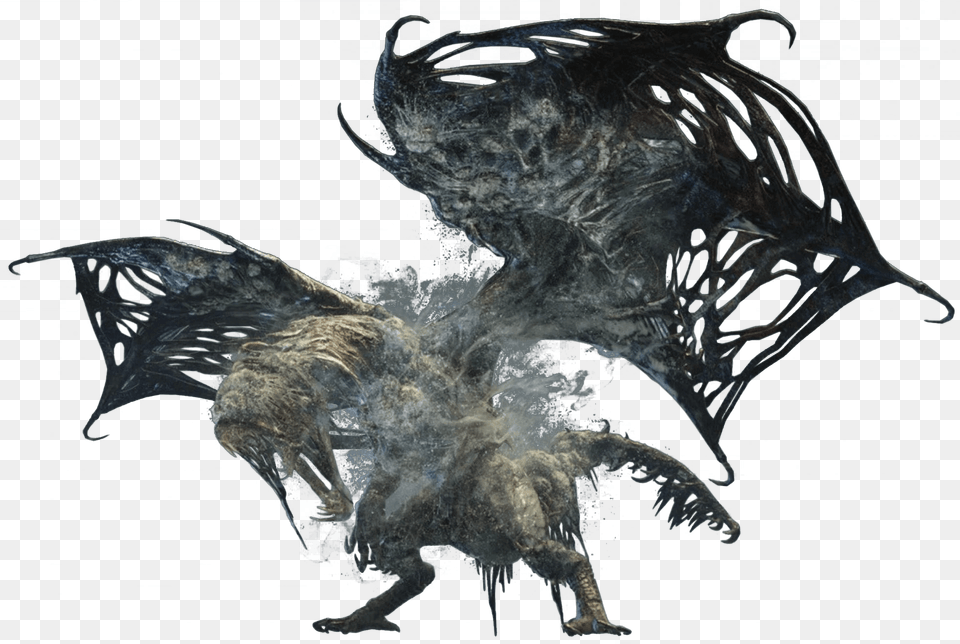 Blackveil Vaal Hazak Big Image Monster Hunter World Blackveil Vaal Hazak, Accessories, Animal, Bird, Ornament Free Png Download