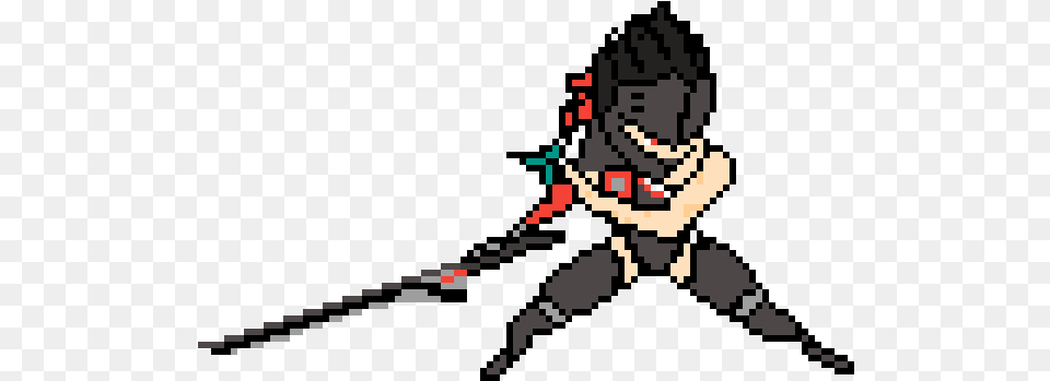 Blackwatch Genji Pixel Spray, Photography, Qr Code Png