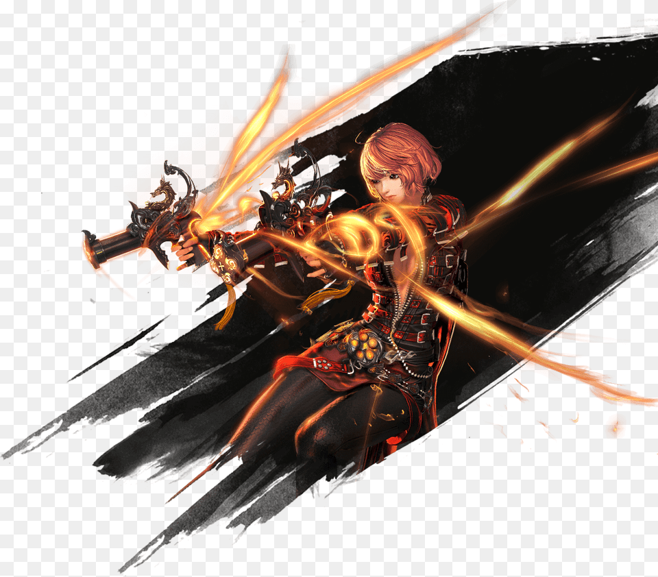 Blade And Soul Logo Blade And Soul, Adult, Female, Person, Woman Free Png Download