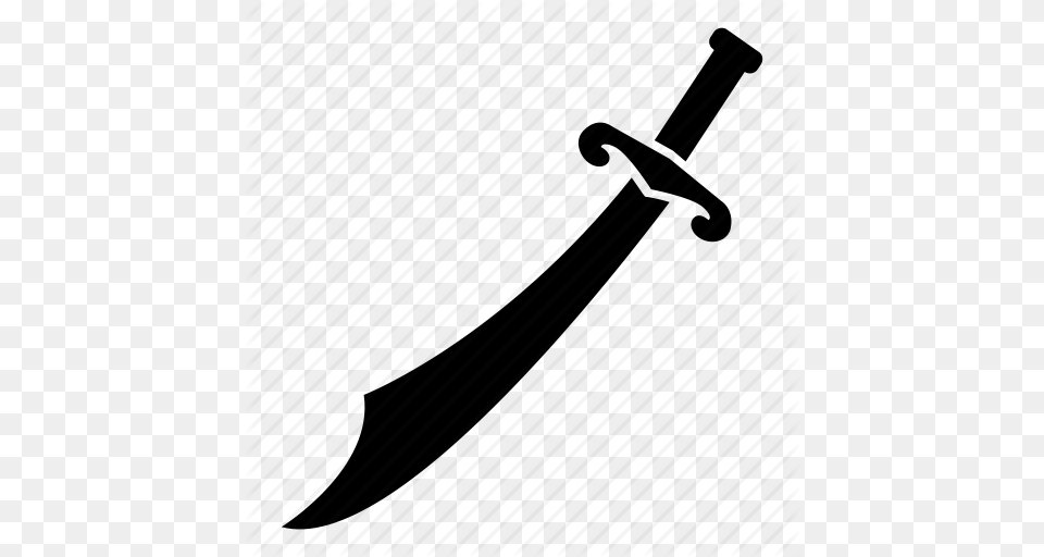 Blade Cutlass Saber Sabre Scimitar Sword Weapon Icon, Dagger, Knife Free Png Download