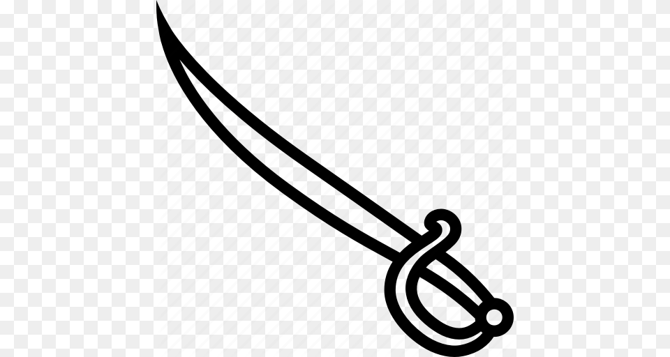 Blade Cutlass Saber Sabre Sharp Sword Weapon Icon, Dagger, Knife Free Png