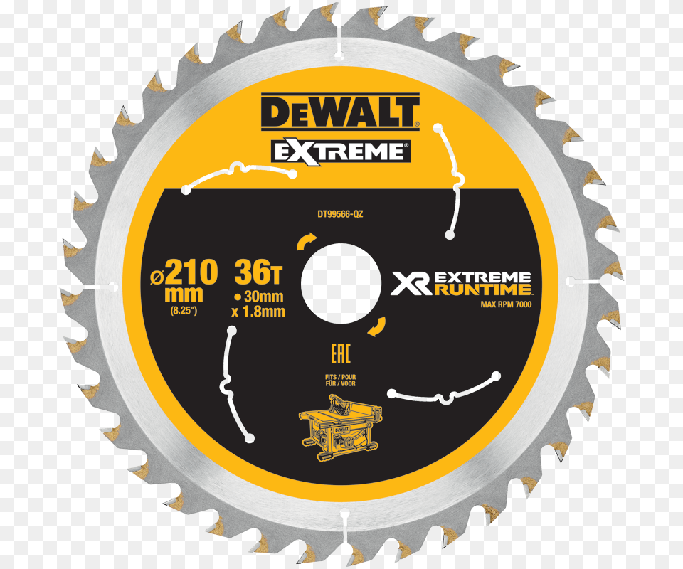 Blade For Table Saw 210 Mm Dewalt Xr Flexvolt Table Saw Blade, Electronics, Hardware, Computer Hardware Free Png