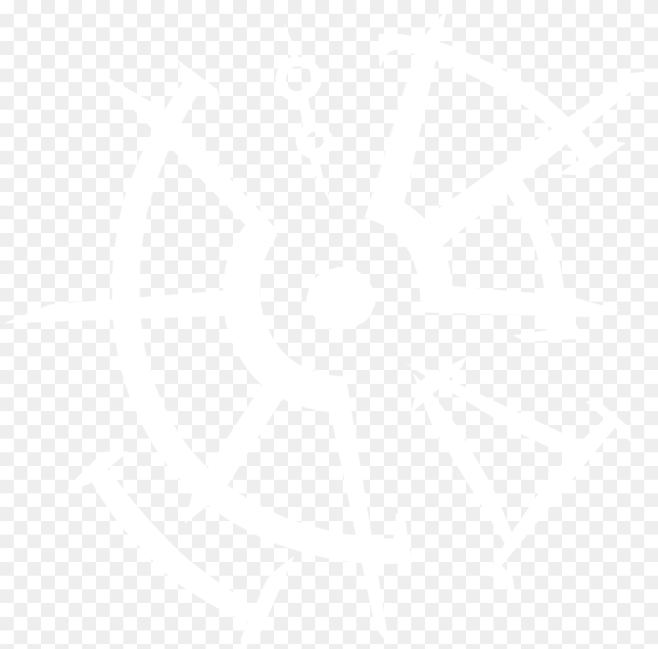 Blades 6 Clock Nofill White Ibm Logo White Free Png Download