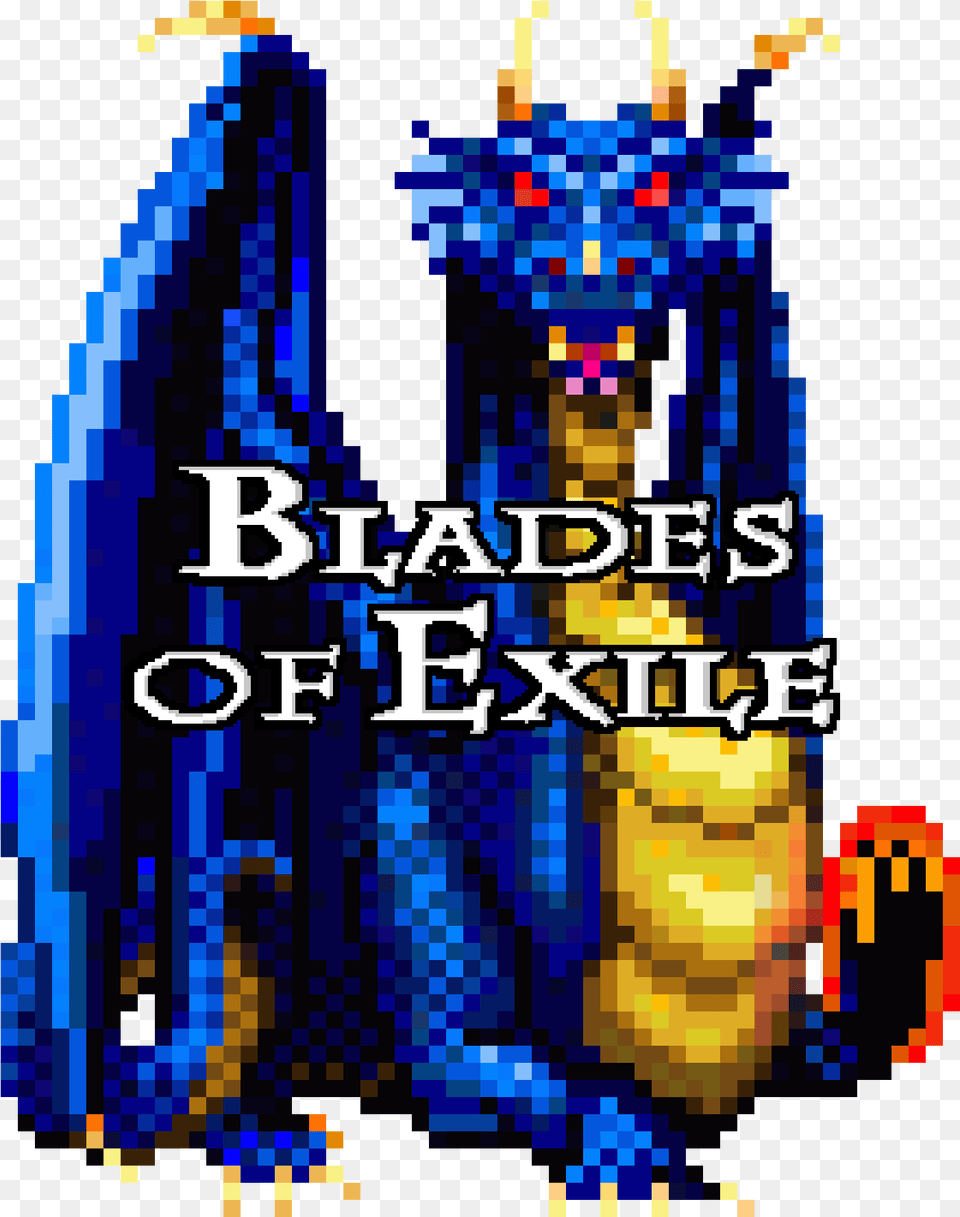 Blades Of Exile Blue Dragon Graphic Design Free Png