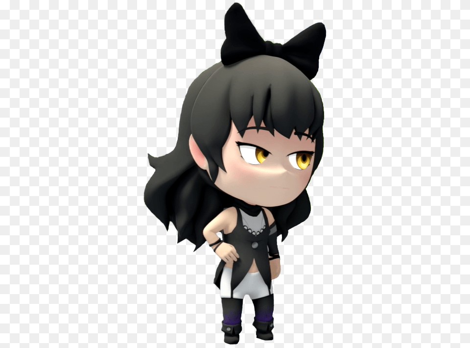 Blake Belladonna Rwby Chibi, Baby, Person, Face, Head Png Image