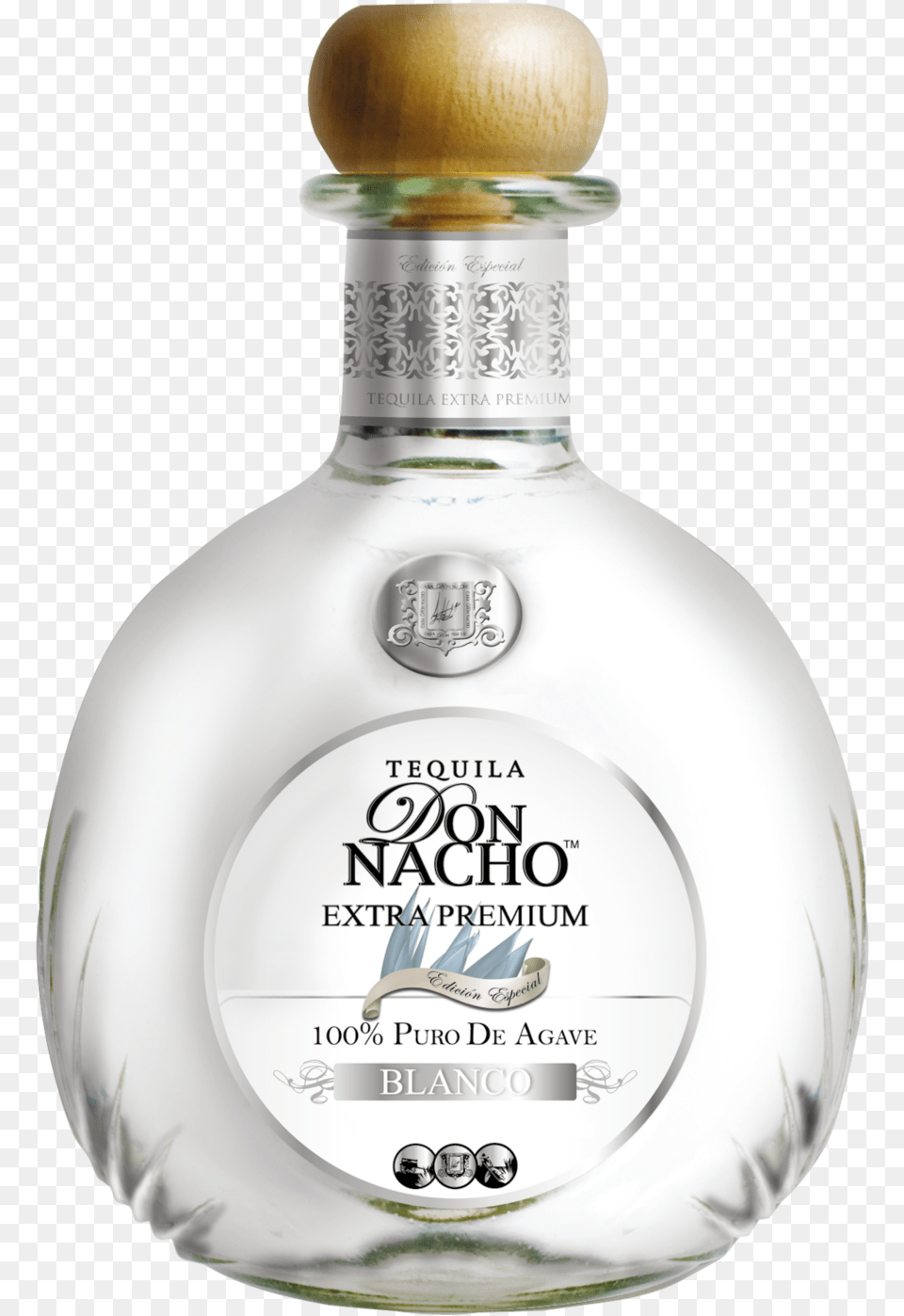 Blanco New Don Nacho Tequila Blanco, Alcohol, Beverage, Liquor, Bottle Png Image