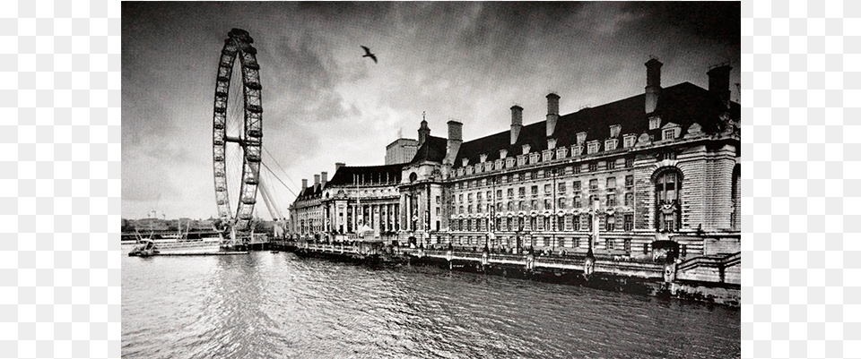 Blanco Y Negro Giclee Painting Stawiarz39s London, Waterfront, Water, City, Arch Free Png Download