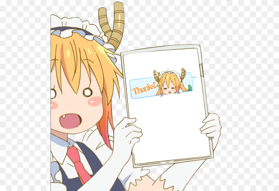Blank Anime Girl Holding Sign, Book, Comics, Publication, Baby Png Image