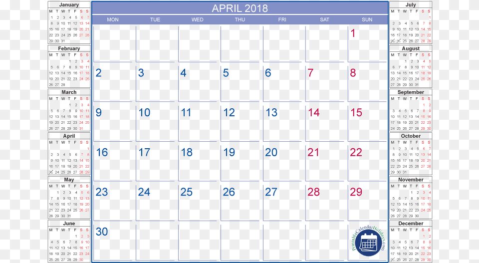 Blank April 2018 Calendar In Printable Format Many Days In June 2018, Text, Computer Hardware, Electronics, Hardware Free Transparent Png