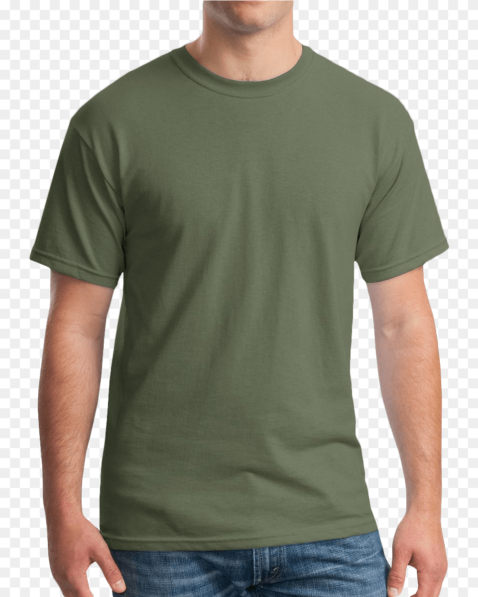 Blank Army Green T Shirt, Clothing, T-shirt, Jeans, Pants Png