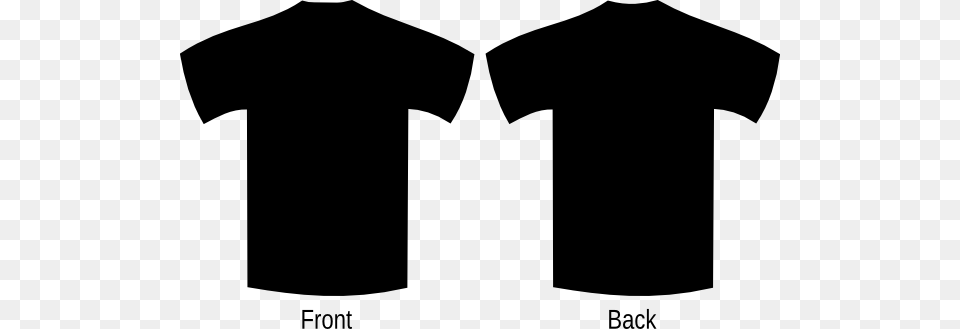 Blank Black Shirt Vector Stock Black V Neck Shirt Template, Clothing, T-shirt Free Png Download
