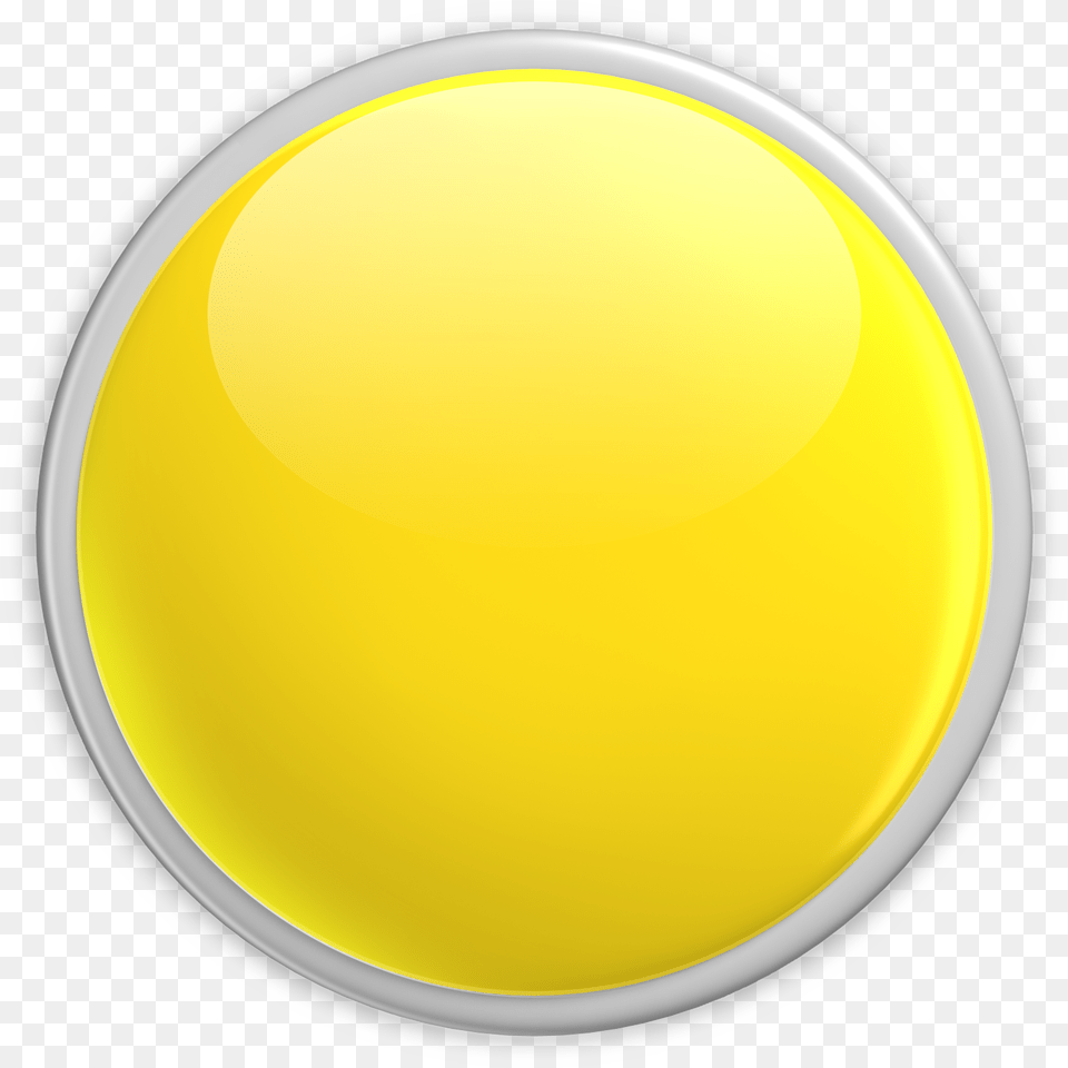 Blank Button Yellow 1600 Clr Image Circle, Sphere, Plate Png