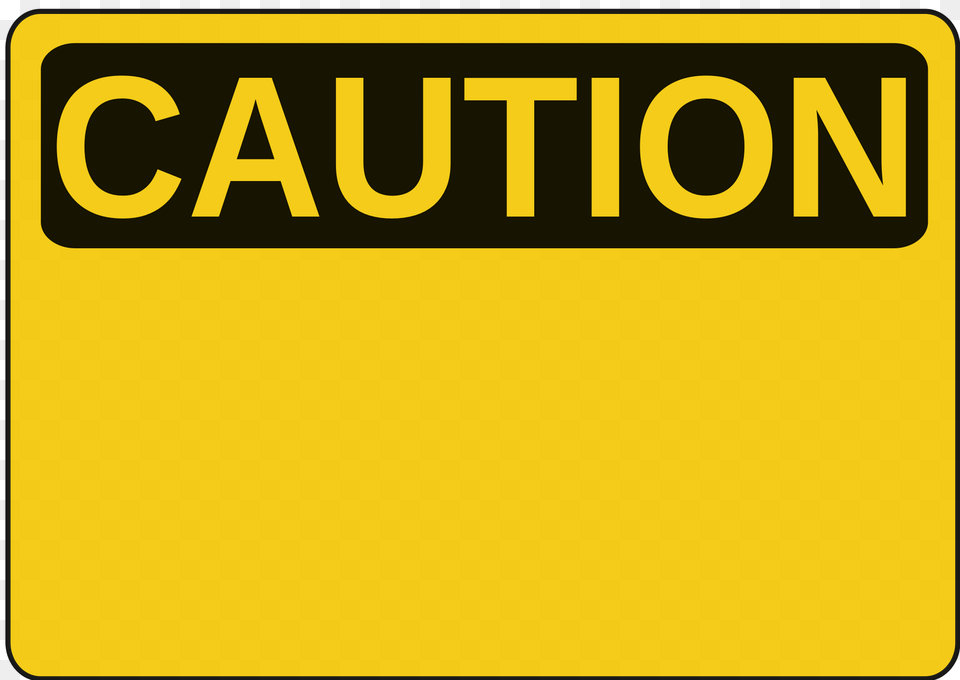 Blank Caution Sign Symbol, Text Png Image