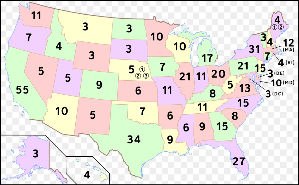 Blank Electoral College Map, Text, Chart, Plot, Baby Free Png